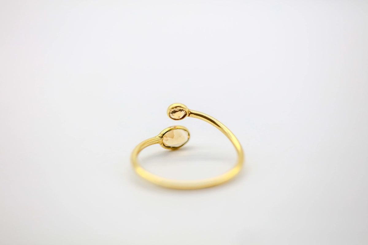 Citrine & Opal Infinity Ring – view 3