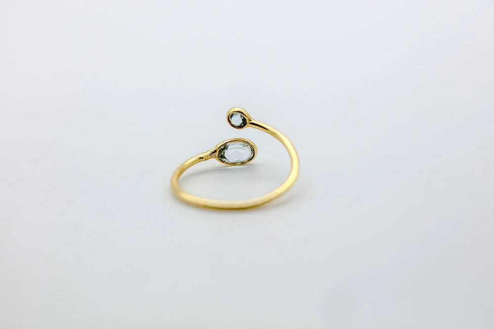 White Topaz Infinity Ring – view 2