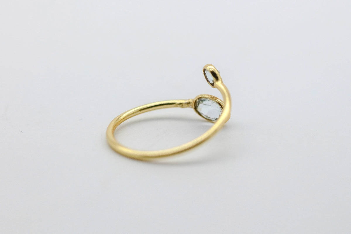 White Topaz Infinity Ring – view 5