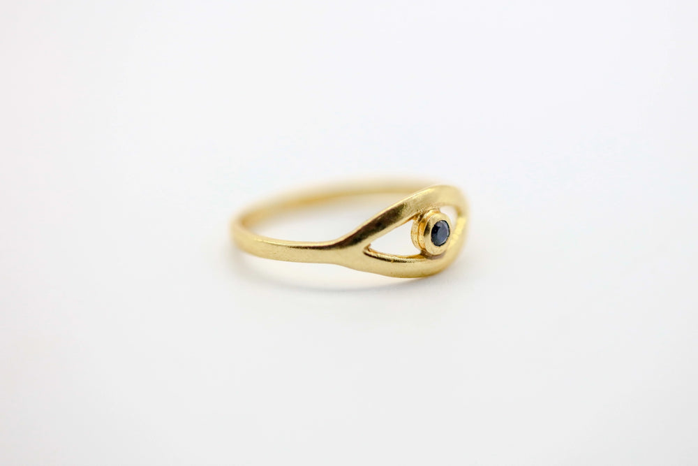 Sapphire Evil Eye Ring – view 2