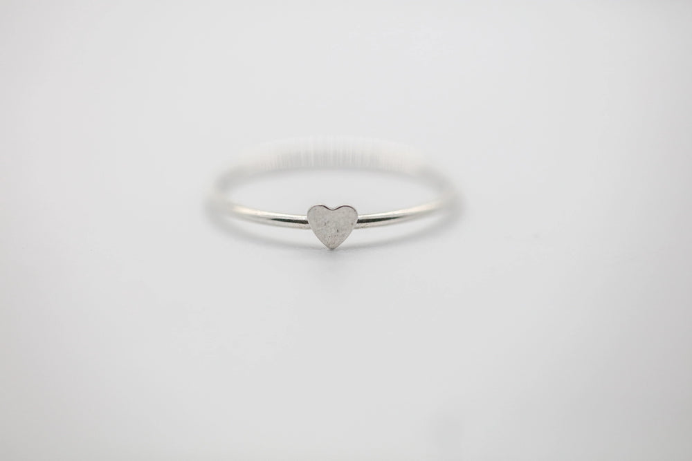 Heart Stacking Ring in Sterling Silver by Made Design Jewelry