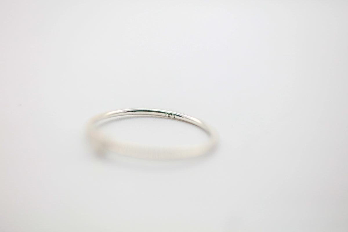 Chevron Stacking Ring in Sterling Silver – view 3