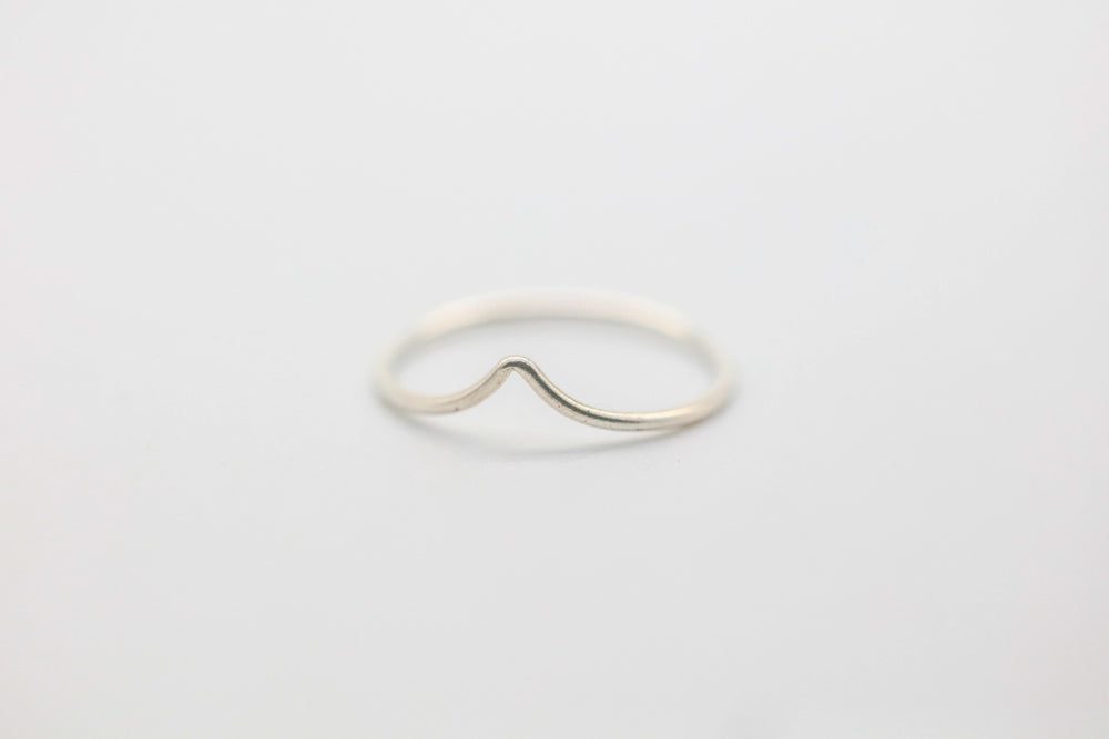 Chevron Stacking Ring in Sterling Silver by Made Design Jewelry