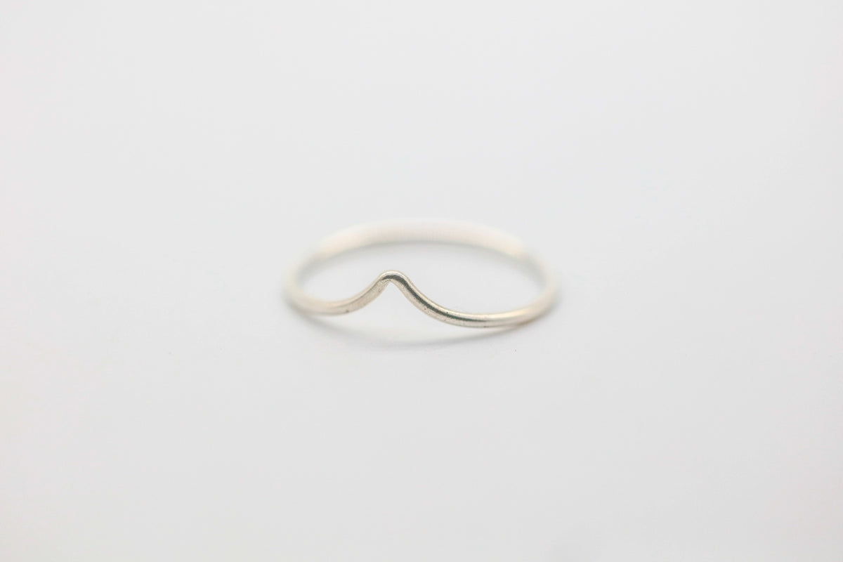 Chevron Stacking Ring in Sterling Silver by Made Design Jewelry