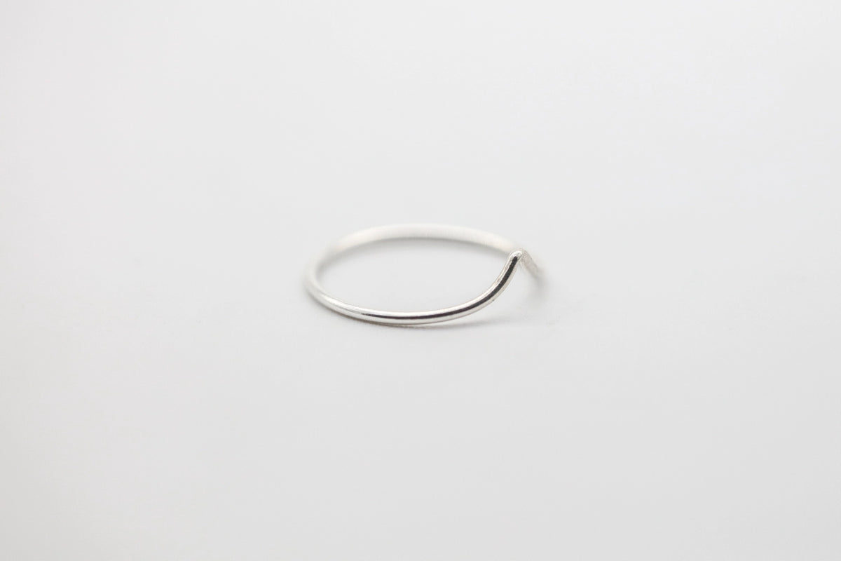 Chevron Stacking Ring in Sterling Silver – view 5