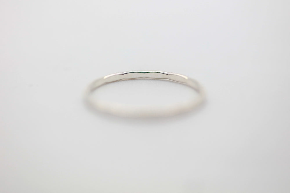 Thin Stacking Band in Sterling Silver – view 2
