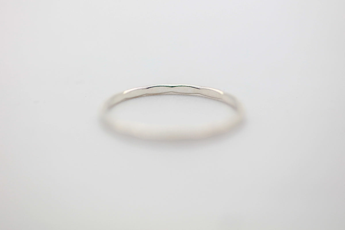 Thin Stacking Band in Sterling Silver – view 2