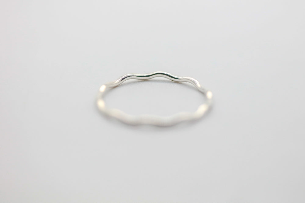 Wavy Stacking Band in Sterling Silver – view 2