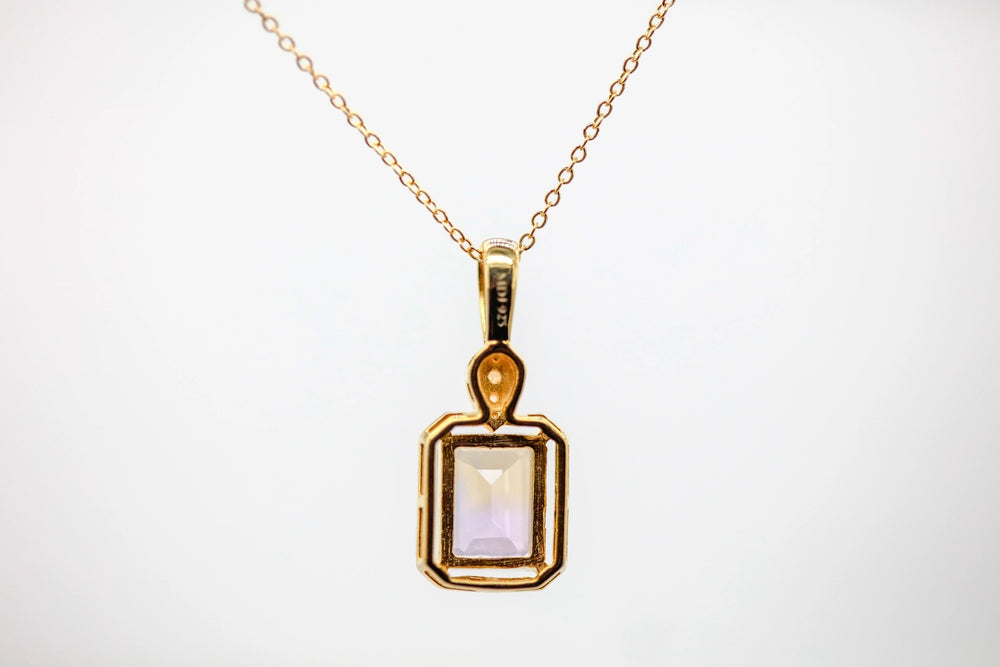 Ametrine Frame Pendant in Gold Vermeil – view 2