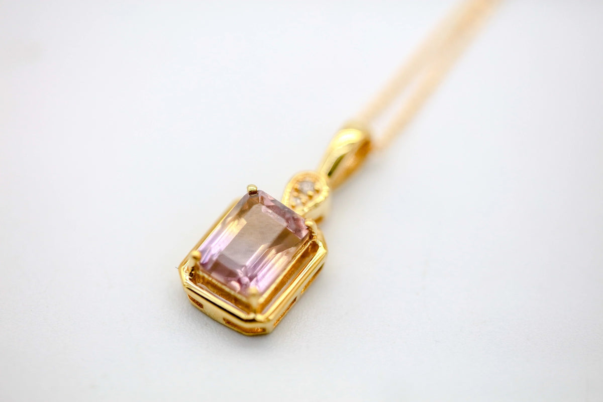 Ametrine Frame Pendant in Gold Vermeil – view 5