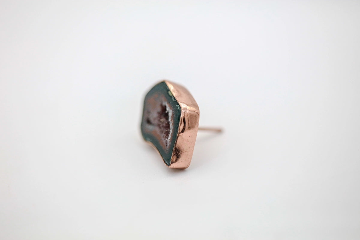 Druzy Geode One of One Hat Pin – view 4