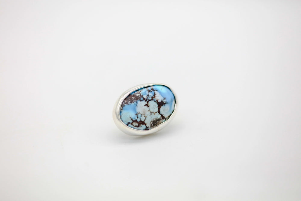 Golden Hills Turquoise Oval One of One Hat Pin by Made Design Jewelry