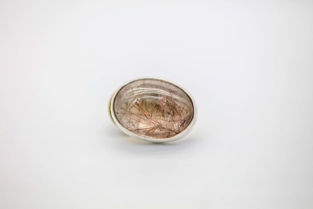 Rutilated Quartz One of One Hat Pin by Made Design Jewelry
