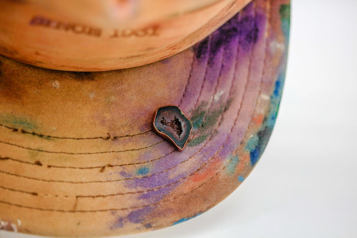 Druzy Geode One of One Hat Pin – view 7