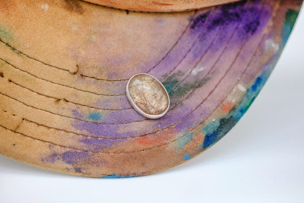 Rutilated Quartz One of One Hat Pin – view 6