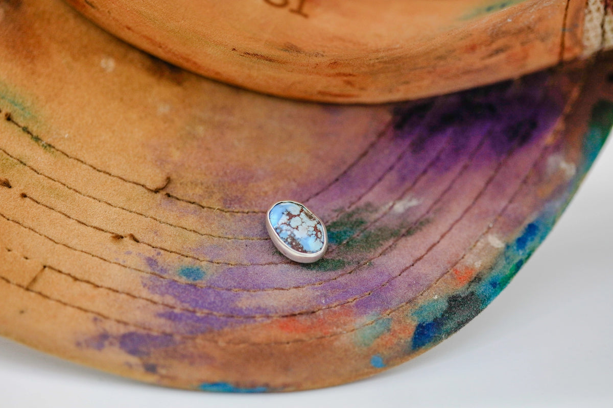Golden Hills Turquoise Oval One of One Hat Pin – view 7