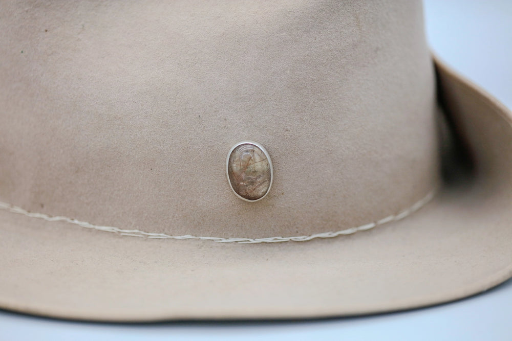 Rutilated Quartz One of One Hat Pin – view 2