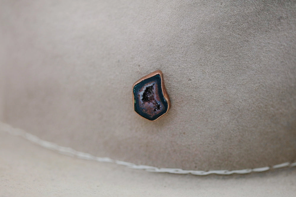 Druzy Geode One of One Hat Pin – view 2