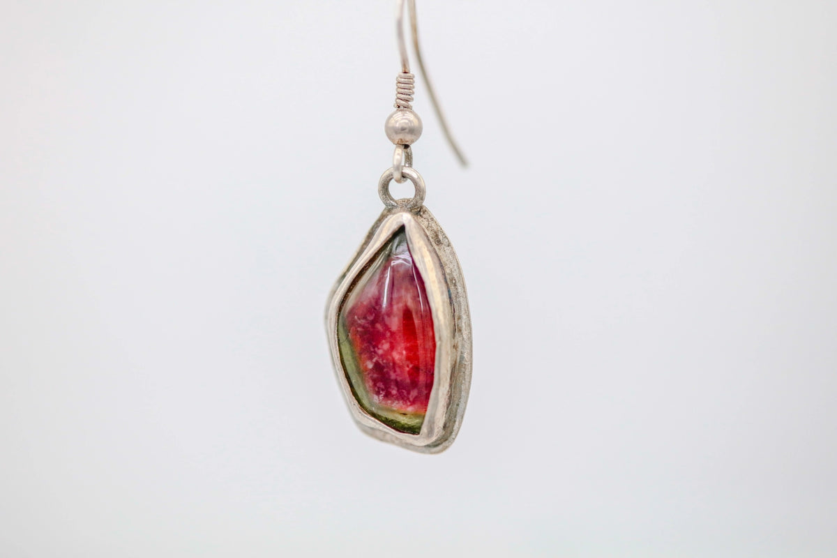 Watermelon Tourmaline One of One Drop Earrings – view 3