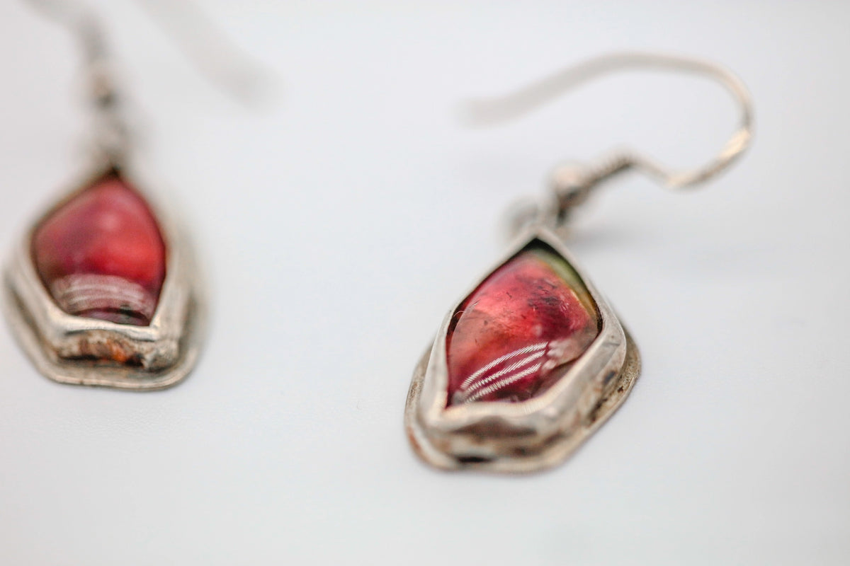 Watermelon Tourmaline One of One Drop Earrings – view 4