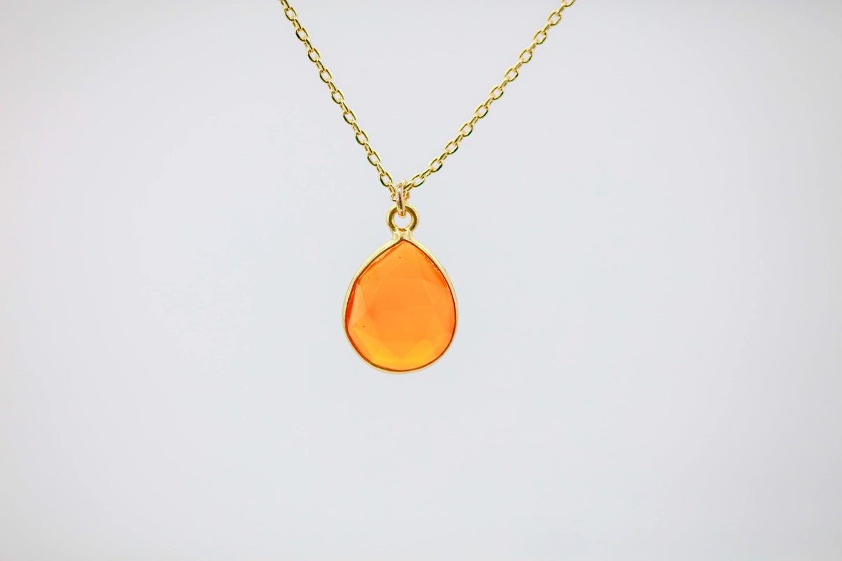 Carnelian Teardrop Pendant – view 2