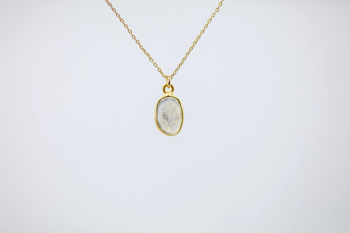 Labradorite Oval Pendant – view 2