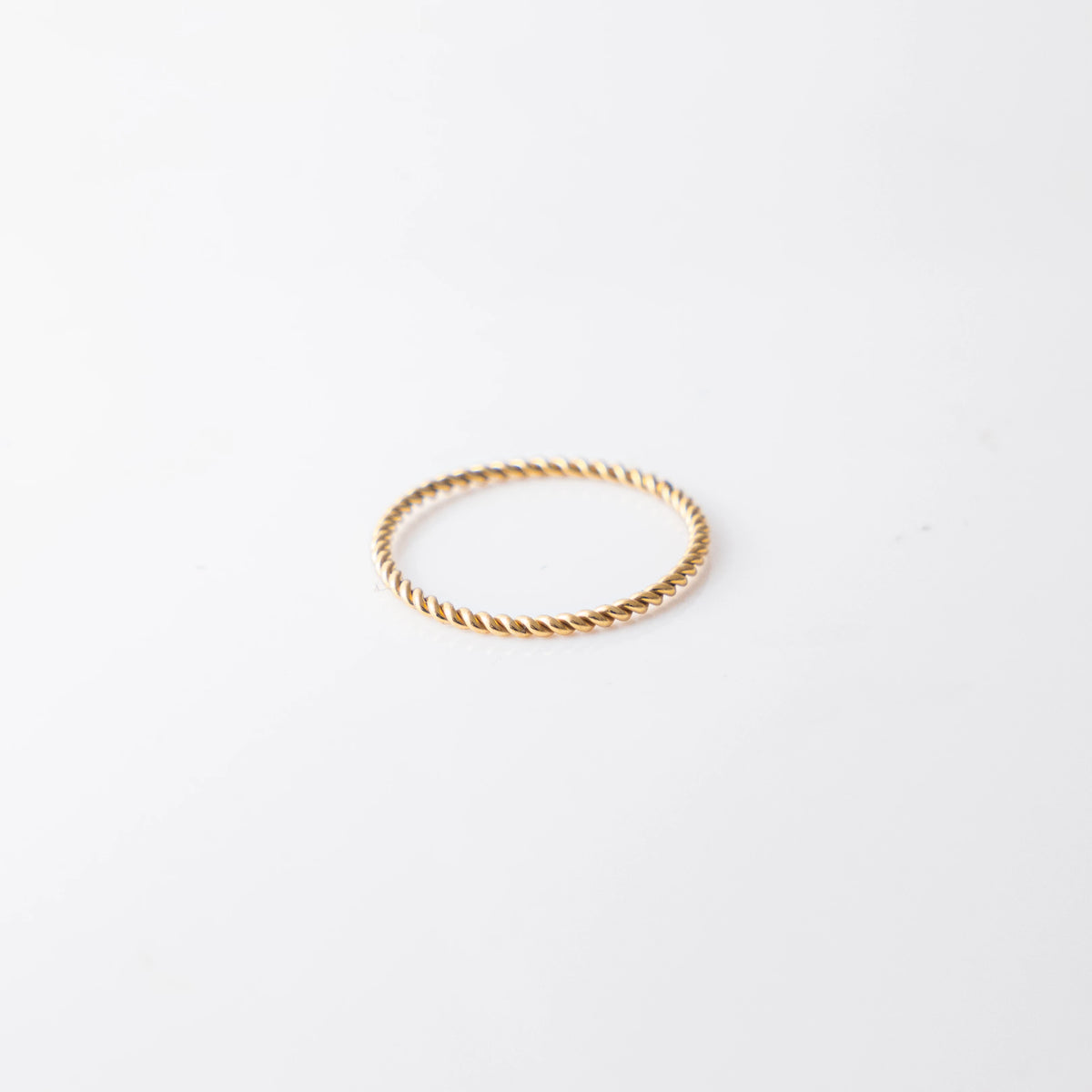 14K gold-filled twisted wire ring