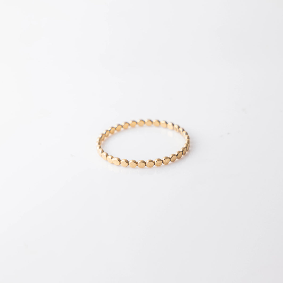 14K gold-filled tiny disc ring