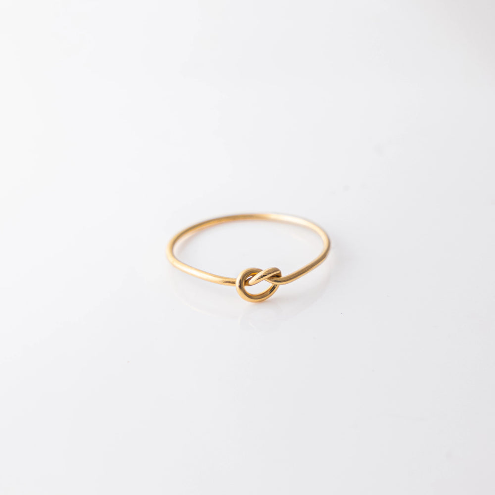 14K gold-filled friendship knot ring