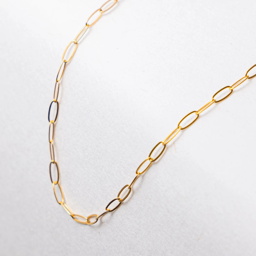 Flat oval link 14K gold-filled jewelry