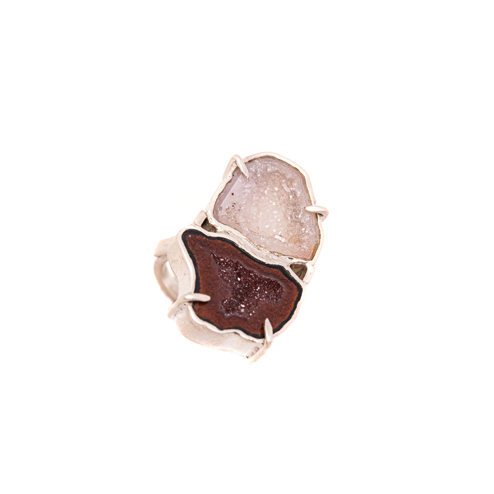 Double Geode Statement Ring No. 159 — 2020