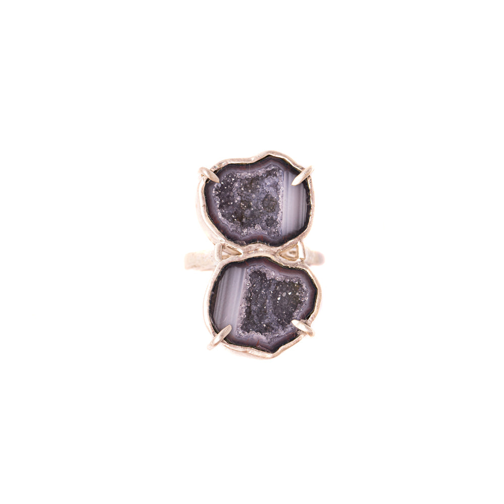 Blue Geode Statement Ring No. 161 — 2020