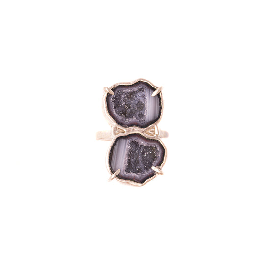 Blue Geode Statement Ring No. 161 — 2020