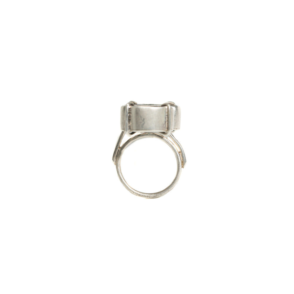 Chocolate Geode Double-Stone Ring — 2020