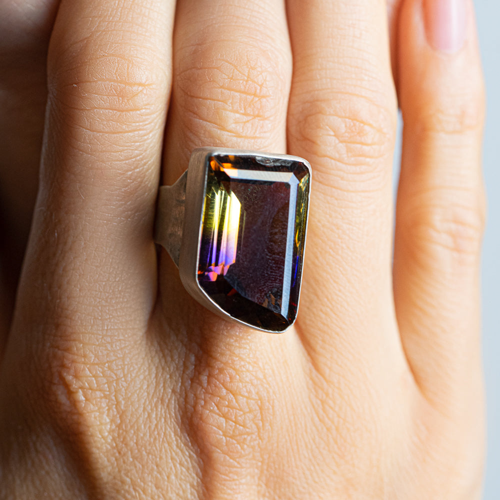 Rainbow Quartz Statement Ring — 2020
