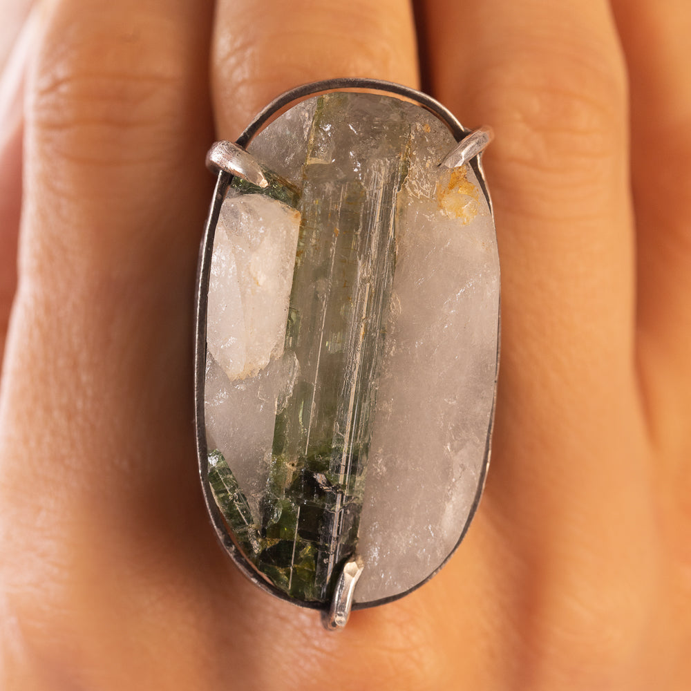 Green Tourmaline Statement Ring — 2020