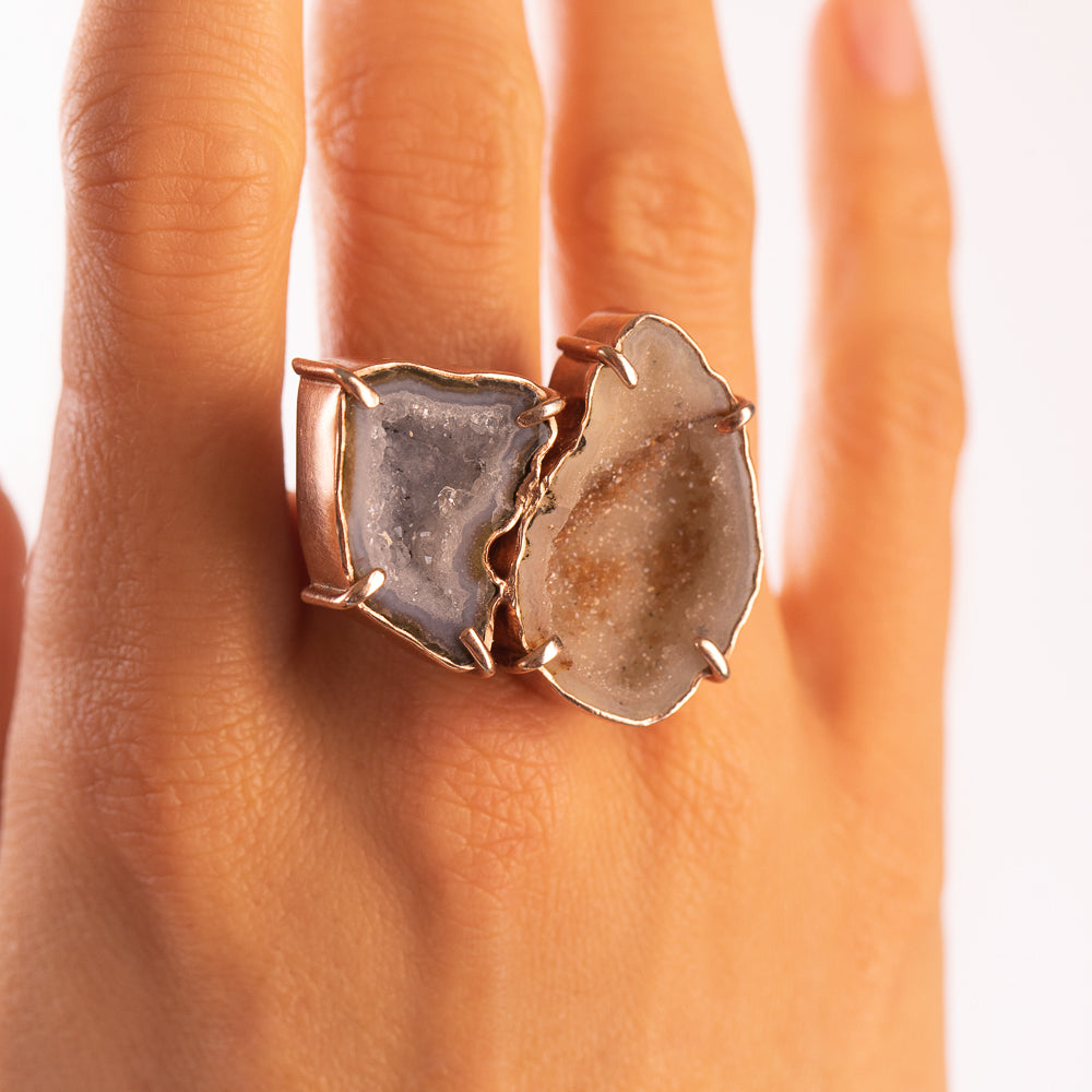 Agate Geode Statement Ring No. 82 — 2020