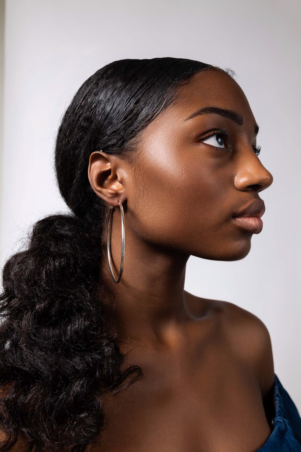 Silver Ultra Hoop Earring
