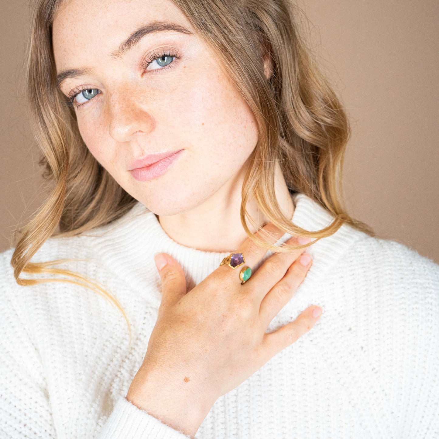 Ametrine & Chrysoprase Ring — 2021