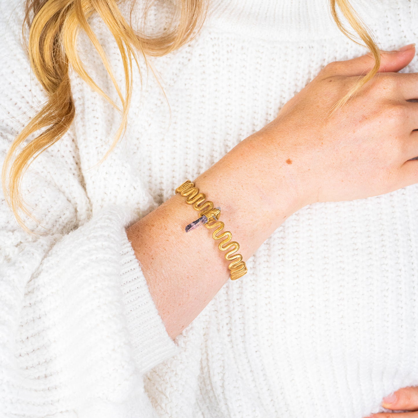 Amethyst Bar Bracelet — 2021