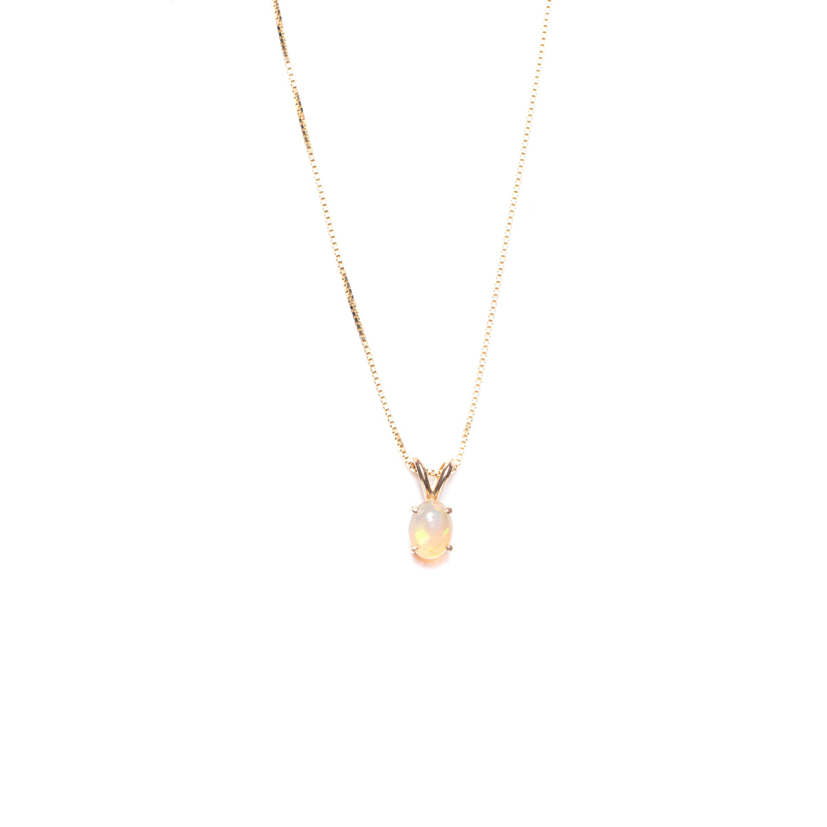 Ethiopian Opal Necklace by Made Design Jewelry