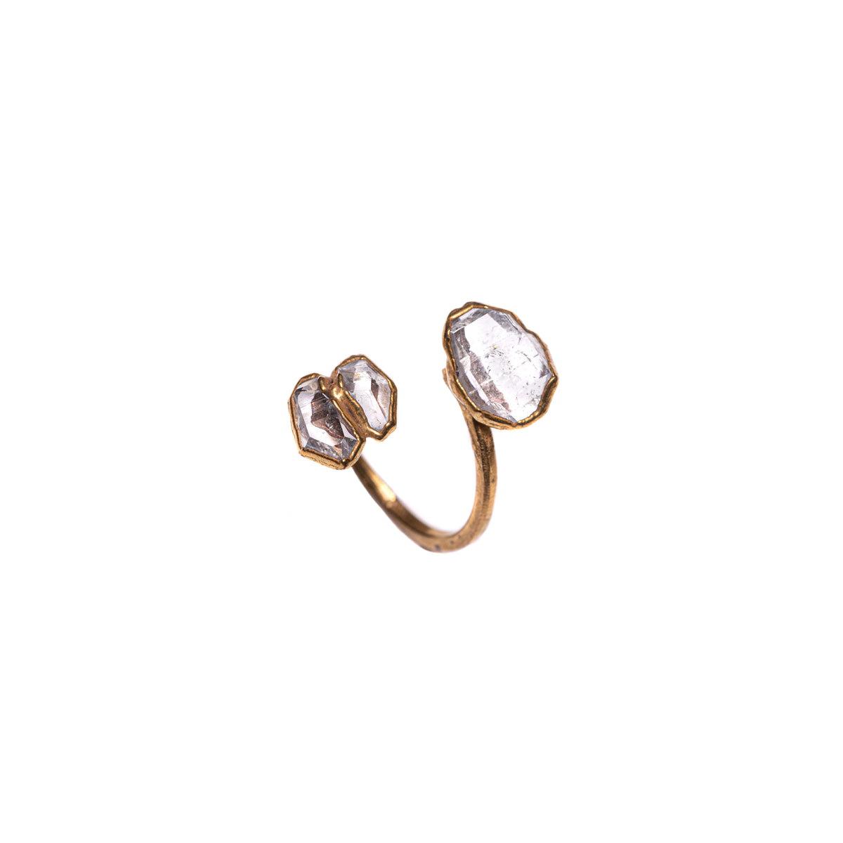 Herkimer Diamond Infinity Ring – view 2